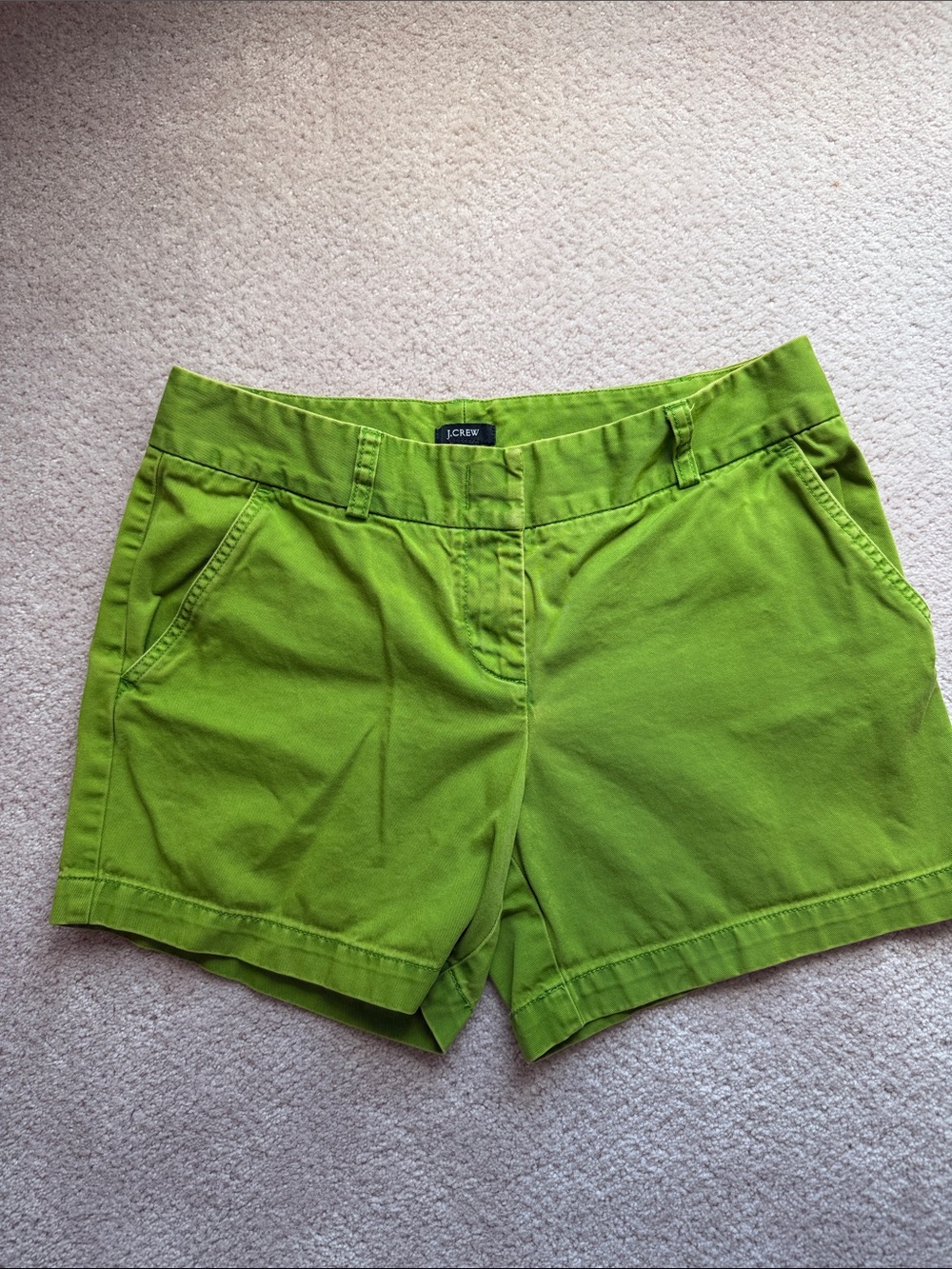 J. Crew Lime Green Women's Chino Shorts